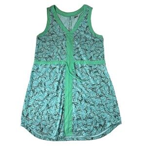 Marmot Women’s Remy Sleeveless Blue Green Dress Size XL Double Mint Confetti